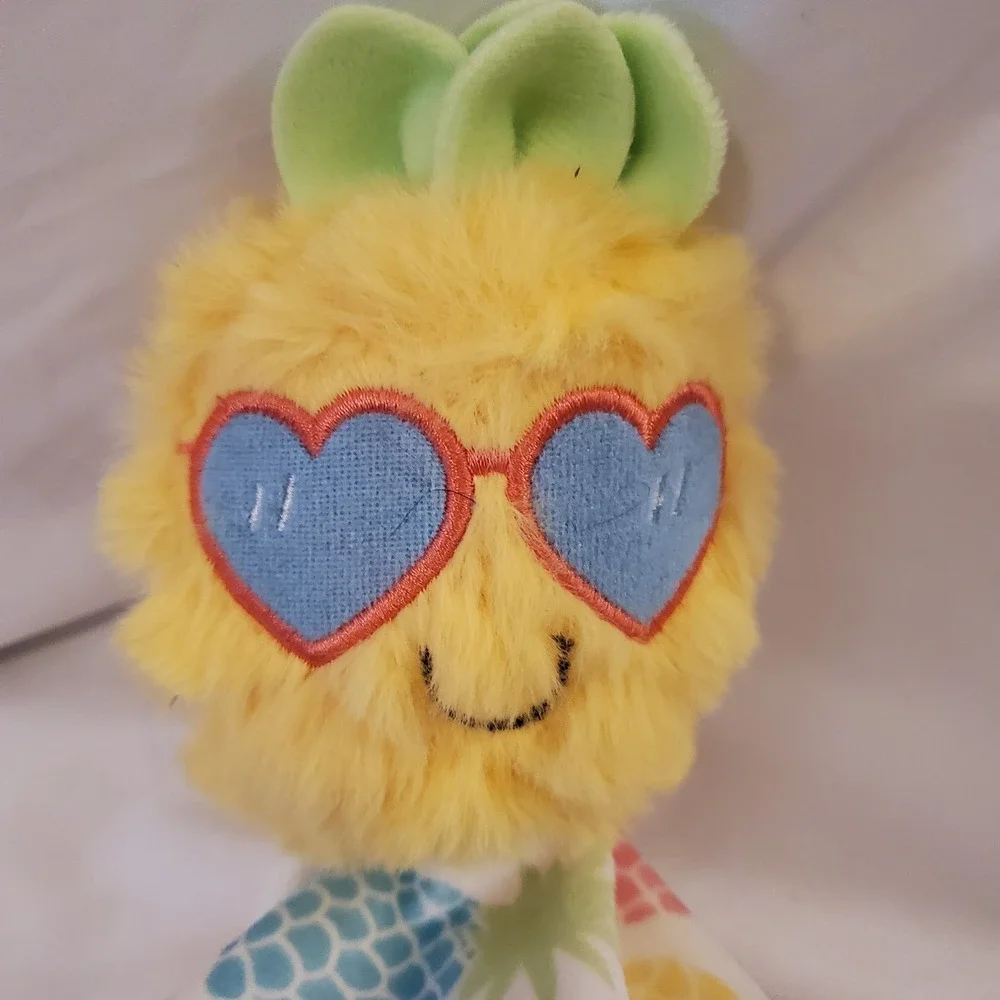 Baby Essentials Lovey Pineapple Security Blanket Cracker Barrel Soft Pink Yellow